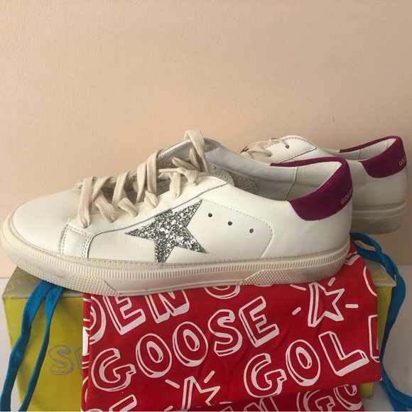 GOLDEN GOOSE May Glitter Star Sneakers BRAND NEW - Picture 5 of 14
